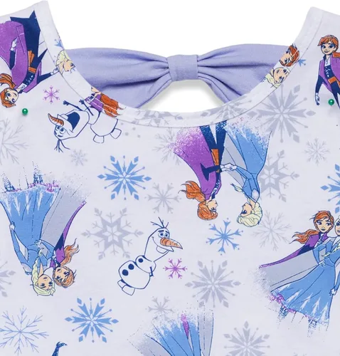Miniatura 4 de Disney Minnie Mouse Princess Ariel Elsa Girls Crossover Tank Top Dolphin Active and French Terry Shorts Infant to Big Kid