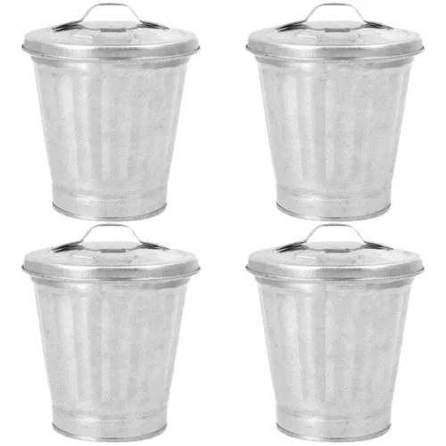 Beavorty Mini bote de basura de escritorio con tapa de 3.74 pulgadas, cesta de basura compacta para el hogar, oficina, dormitorio, mesa, organizador