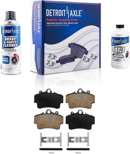 Miniatura 121 de Detroit Axle - Pastillas de Freno Delantero Izquierdo Reemplazo de Pinza de Disco para Dodge Ram 1500 Dakota Mitsubishi Raider - Juego de 3 piezas