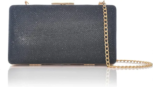 Bolso de mano de noche con purpurina brillante para boda, fiesta de graduación, elegante bolso cruzado de hombro
