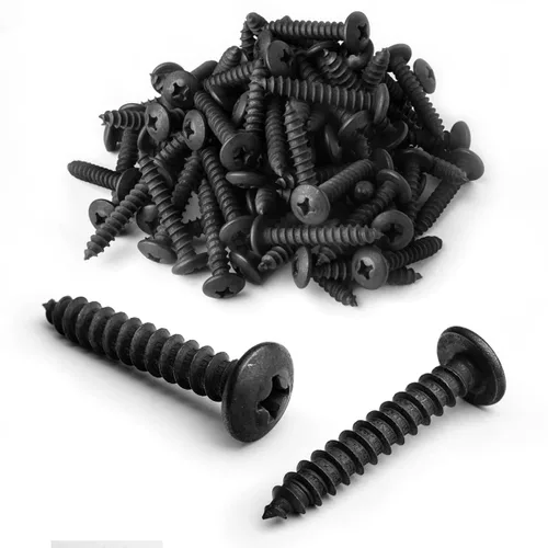 Miniatura 8 de POWERTEC Tornillos para madera n.º 6 x 5/8 pulgadas, 100 tornillos Phillips de cabeza plana autorroscantes chapados en zinc con rosca profunda