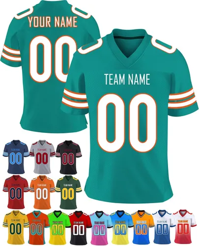 Camiseta de fútbol personalizada, número de nombre del equipo impreso para jóvenes, mujeres, hombres, camiseta de fútbol personalizada