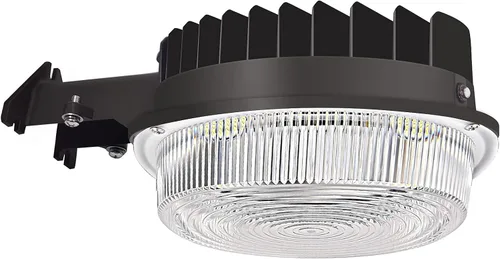 Luz LED de granero de 100 W, luz de patio al aire libre del atardecer al amanecer con fotocélula ultra brillante de 15,000 lúmenes, 5000 K,