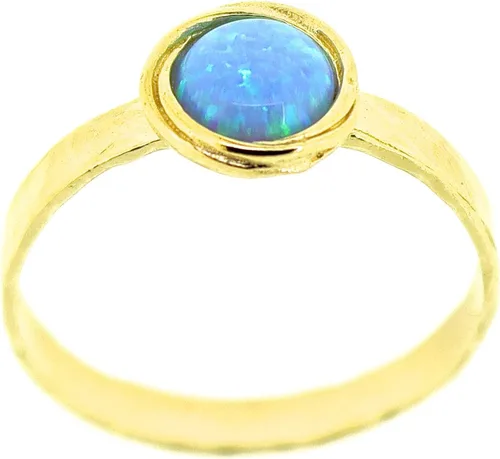 Miniatura 42 de Anillo de oro de piedras preciosas, anillo de piedra chapada en oro de 14 quilates, anillo de piedra apilable, anillo de oro de piedra pequeña