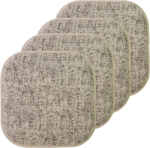 Miniatura 8 de Sweet Home Collection Cojines de espuma viscoelástica para silla, antideslizantes, diseño de panal de abeja, 16 x 16 pulgadas, paquete de 2