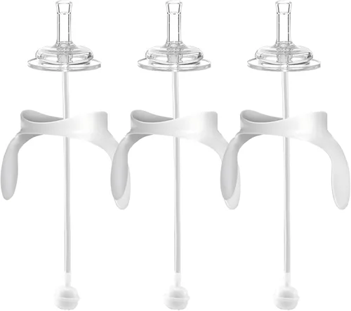 Miniatura 7 de Kit de conversión de vasos con boquilla para biberones anticólicos Philips Avent, tapa suave y bola pesada de transición con asas convertidor