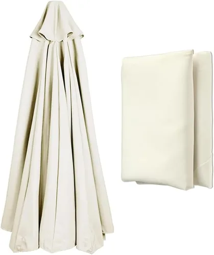 KADEUX Toldo protector UV, toldo de repuesto de tela para parasol, toldo de repuesto para sombrilla colgante de patio, 6 varillas / 8 varillas, 9