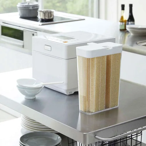 Miniatura 3 de Yamazaki Home Tower Grain Container almacenamiento y organización de alimentos, tamaño único, blanco