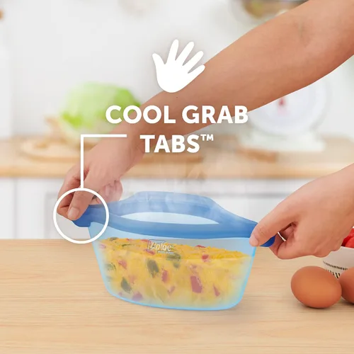 Miniatura 4 de Ziploc Endurables - Recipientes de silicona para almacenamiento de alimentos, aptos para microondas y ecológicos, recipiente pequeño, 2