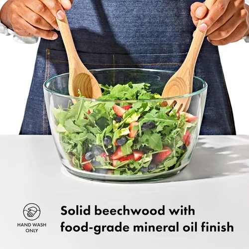 Miniatura 2 de OXO Good Grips - Servidores de ensalada de madera de haya – Set de 2 piezas