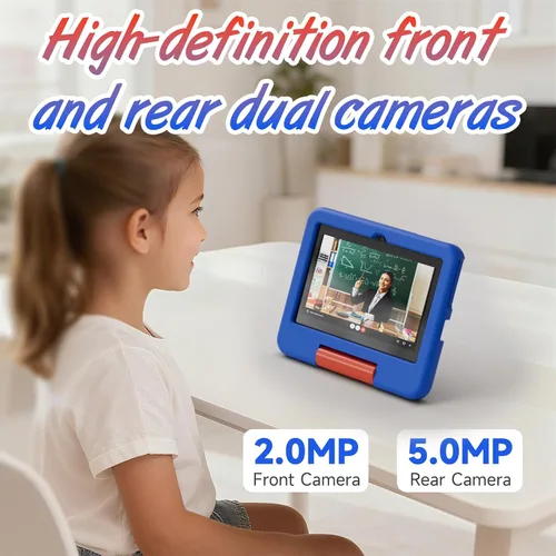 Miniatura 6 de Tablet para niños, tableta Android de 7 pulgadas para niños, 4GB RAM 32GB ROM expandible hasta 1TB, tabletas para niños pequeños con control Azul