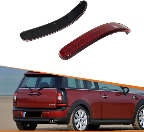 ADIIL Reflector de parachoques trasero Carcasas de luz de freno de cola Lámparas de señal de giro Kit de accesorios para Mini Cooper Clubman R55