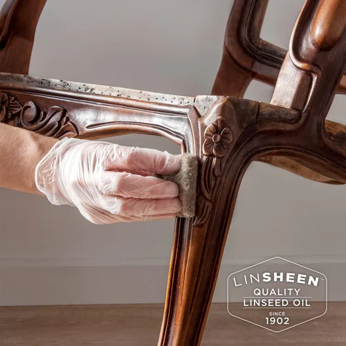 Miniatura 7 de LinSheen Aceite de linaza hervido: tratamiento de madera de linaza de secado rápido para rejuvenecer y restaurar muebles de madera al aire libre e