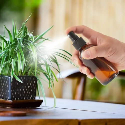 Miniatura 3 de Botellas rociadoras de vidrio ámbar oscuro de 4 onzas, botellas pequeñas de vidrio para aceites esenciales, niebla fina para cara, cabello, plantas