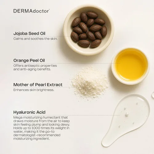 Miniatura 8 de DERMAdoctor Aceite limpiador hidratante y removedor de maquillaje; limpiador facial suave sin fragancia formulado por dermatólogos con aceite