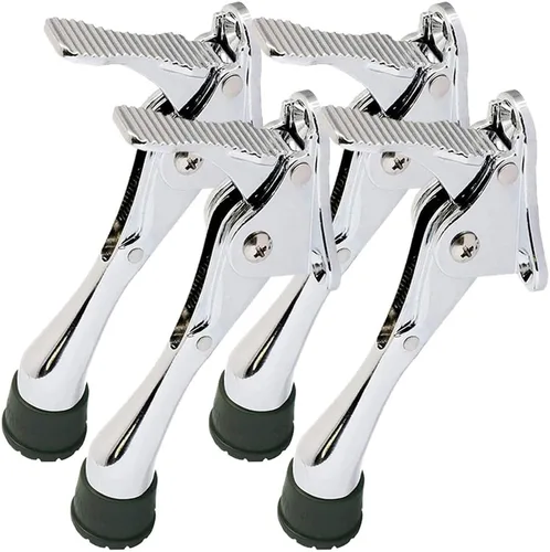 Miniatura 23 de Tope de puerta One Touch Kickdown, soporte de puerta, topes de puerta resistentes, parte inferior de la puerta, puntas de goma ajustables en altura