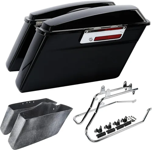 Miniatura 24 de SLMOTO Alforjas rígidas para Harley Electra Road King Glide 1994-2013 peltre Denim