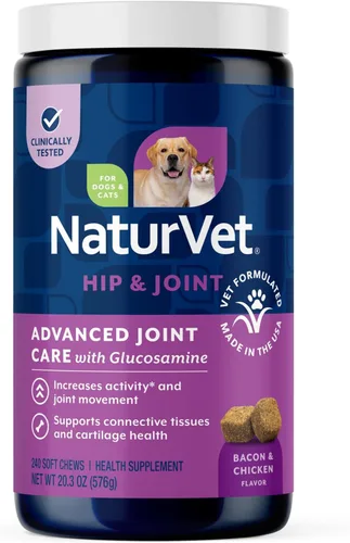 Miniatura 37 de NaturVet – Glucosamina DS Plus - Nivel 2 Cuidado Moderado – Apoya la Función Saludable de Cadera y Articulaciones – Mejorado con Glucosamina, MSM