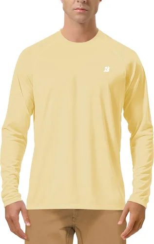 Miniatura 42 de Roadbox Camisas de Protección Solar UV UPF 50+ para Hombres Manga Larga SPF Rash Guard para Pesca Senderismo Natación Correr 2 Pack - blanco