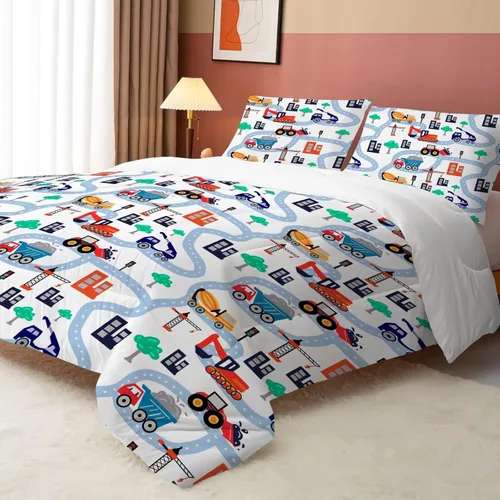 Miniatura 14 de American Flag Lion Bedding Set for Kids Twin Animals Print Comforter Set for Men Boys Bedroom Quilt Bed Set 1 Comforter 1 Pillowcase Lb01-16