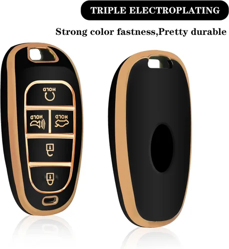 Miniatura 3 de MILD EAST Funda para llavero Hyundai para Hyundai Sonata Santa fe Tucson Smart 5 botones 2024 2023 2022 2021