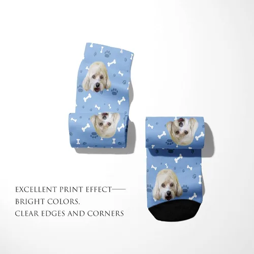 Miniatura 195 de Artsadd Calcetines personalizados para mujeres y hombres, amantes de los perros y gatos, regalos divertidos unisex personalizados