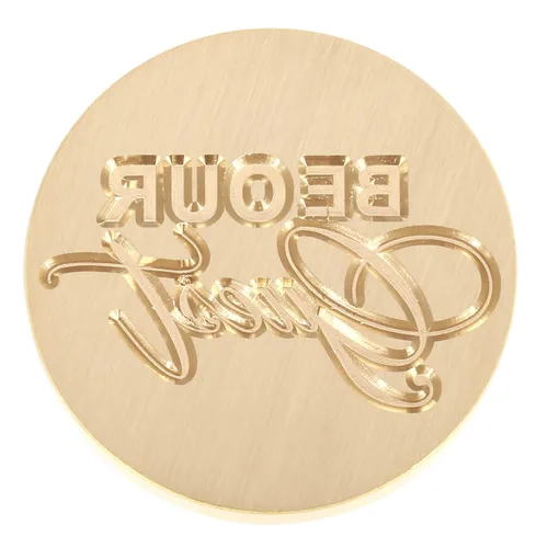 Miniatura 3 de Yoption Be Our Guest - Sello de cera de sellado vintage, cabeza de latón y empuñadura de madera para bodas, Navidad, fiestas, invitaciones, sobres