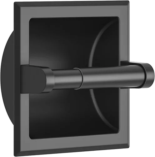 Miniatura 9 de FORIOUS Soporte de papel higiénico empotrado, soporte de rollo de papel higiénico de acero inoxidable duradero de montaje en pared para baño