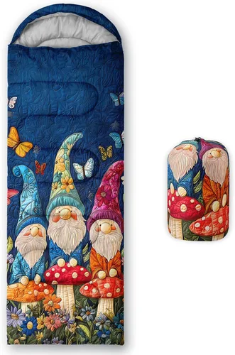 Miniatura 21 de Saco de dormir con estampado lneffble, sacos de dormir, saco de dormir para acampar al aire libre, adecuado para niños, portátil para niños y niñas
