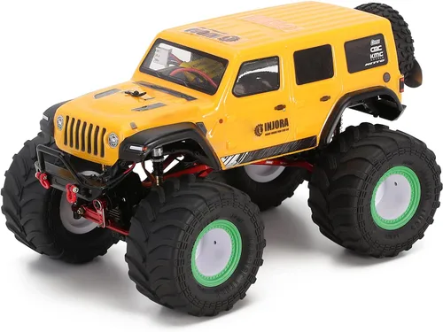 Miniatura 7 de INJORA Juego de neumáticos de rueda de camión monstruo a control remoto, 2.756 x 1.496 in para 1/24 RC Crawler Car Axial SCX24 Bronco Gladiator C10