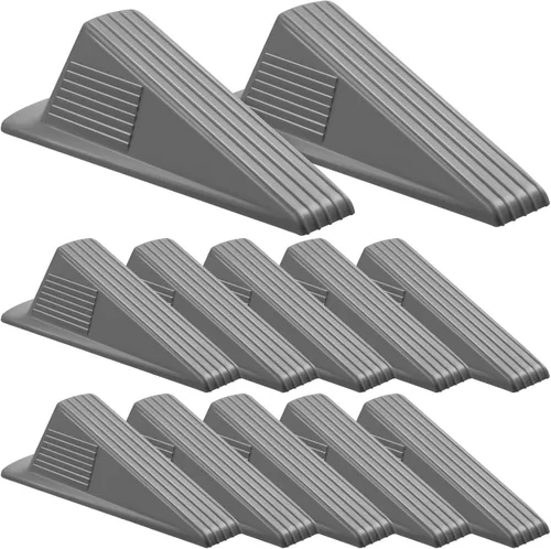 Miniatura 35 de Frienda 4 Piezas Topes de Puerta Jumbo Resistentes Tope de Puerta Alto hasta 2 pulgadas Cuña Alta TPR Cuña Grande Apilable Gran Tope de Goma