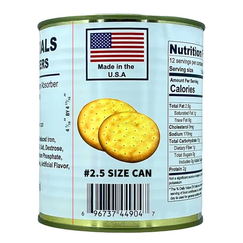 Miniatura 7 de Future Essentials Pilot - Galletas de pan #2.5 (1 lata) – 12 porciones de alimentos de supervivencia de emergencia 30 años de vida útil