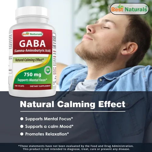 Miniatura 3 de Best Naturals GABA 750 mg y 5-HTP 100 mg