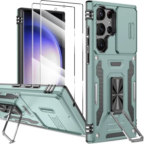 Miniatura 29 de Funda magnética para Samsung Galaxy Note 20 Ultra con soporte de anillo [con protector de pantalla] [Compatible con carga inalámbrica MagSafe] Funda