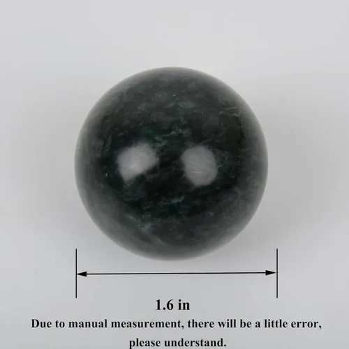Miniatura 2 de Bolas Baoding de mármol natural de bolas tradicionales chinas para el cuidado de la salud, paquete de 2 bolas de masaje de 1.6 pulgadas para masaje