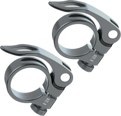 Miniatura 15 de CUNCUI Abrazaderas de asiento de bicicleta 2pc-azul oscuro, 1.252 in