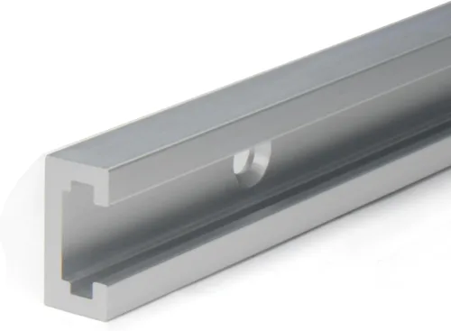 Miniatura 5 de 4 piezas de 11.811 in/12 pulgadas de aluminio deslizantes con tornillos perfil de doble corte universal con agujeros de montaje preperforados