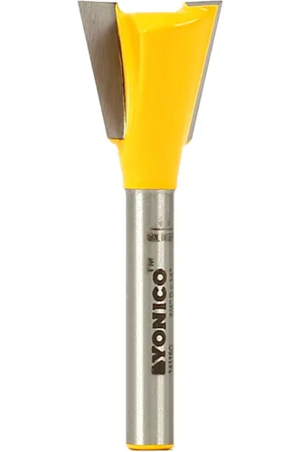 Miniatura 26 de Yonico Broca de enrutador de cola de milano 1/4 de pulgada y vástago de 1/4 de pulgada 14806q