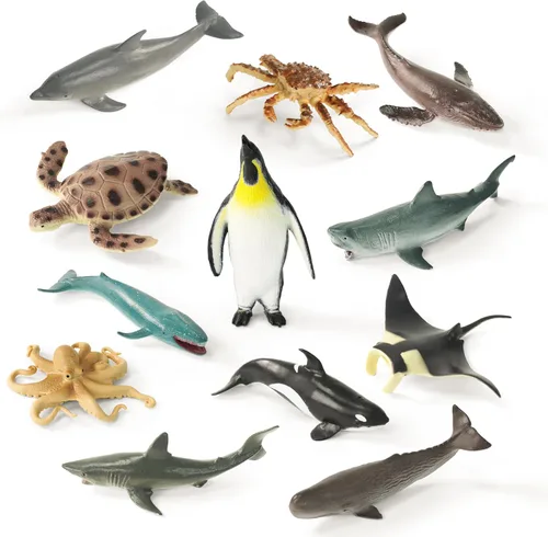 Miniatura 10 de RECUR Figuras de animales de gatos y perros, figura en miniatura para tartas, 100% pintada a mano, mini figura de mascotas para niños, 12