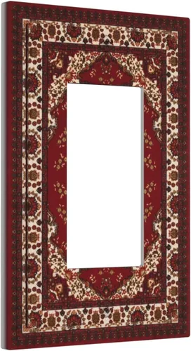 Miniatura 541 de Placa Decorativa de Pared de Granja Rústica con Cuerno de Madera para Puerta de Granero 1 Banda Duplex Cubiertas de Toma Eléctrica Soltera