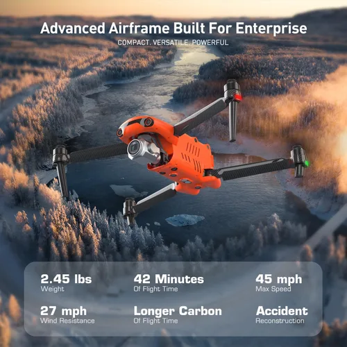Miniatura 3 de Autel Robotics EVO II PRO Enterprise V3, 6K 1" CMOS, 20MP y 6K/30fps, brazos de fibra de carbono, vuelo de 42 minutos, transmisión de video de 15