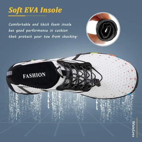 Miniatura 5 de Zapatos unisex de secado rápido para agua natación playa alberca surf yoga o ejercicios aeróbicos acuáticos
