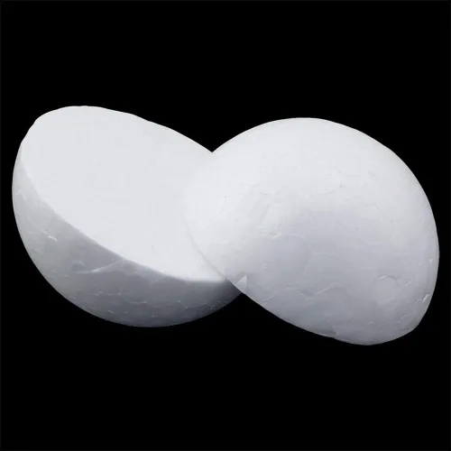 Miniatura 5 de 10 bolas de espuma blanca de 2 pulgadas, semiredondas, semiredondas, bolas de Navidad, decoración de boda, decoración de arte de bricolaje