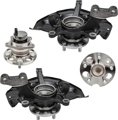 Miniatura 60 de Detroit Axle - Kit de nudillos traseros izquierdo FWD para Hyundai Santa Fe 2007-2009 Veracruz 2007-2012, reemplazo del conjunto de cojinete