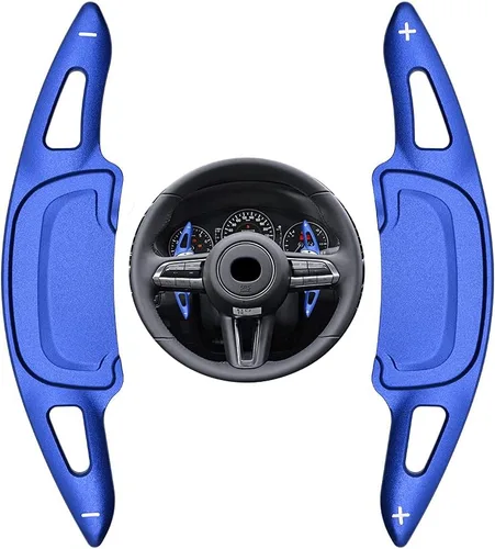 Repuesto Deportivo Azul para mazda3 Axela Mazda 3 2020 2021 Aleación de Aluminio Paletas de Cambios CNC Billet Volante Extensión de Paletas de Cambio
