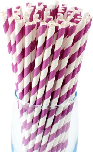 100 pajitas de papel biodegradables, pajitas de papel coloridas para beber/decoración en cumpleaños, aniversario, boda, vacaciones, celebraciones,