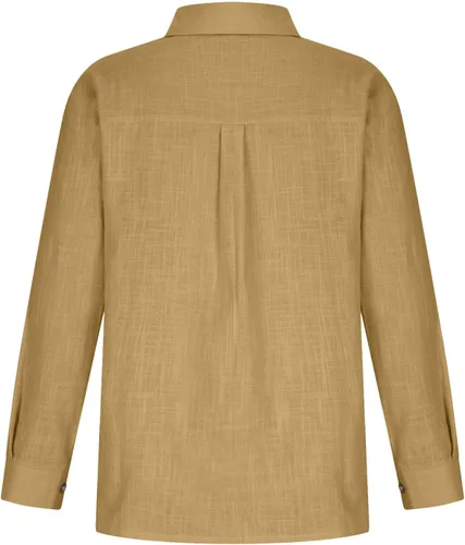Miniatura 159 de SMIDOW Camisa de algodón y lino con botones para mujer