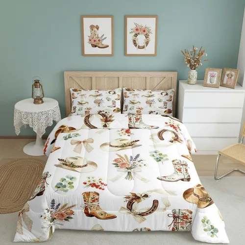 Miniatura 47 de Castle Fairy Rose Lipstick Bedding Set Elegant Quilted Comforter Set Twin Size,Women Cosmetic Duvet Insert with 1 Pillow Sham for Kids Boys Girls