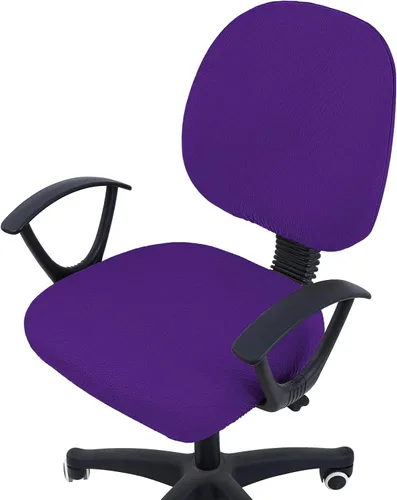 Miniatura 32 de Smiry - Fundas de asiento elásticas para silla de oficina con diseño jacquard, desmontables, lavables, antipolvo, protectores para cojines de silla