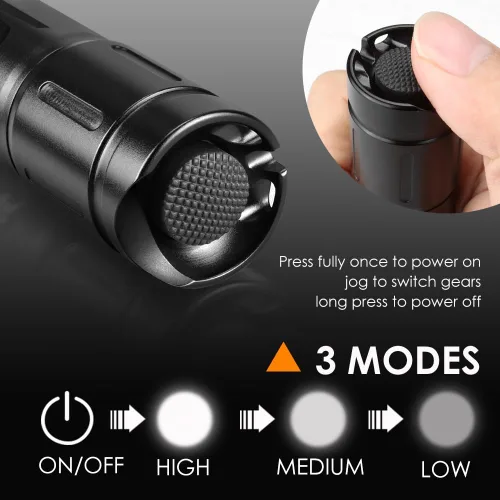 Miniatura 3 de Mini 850 nm IR iluminador linterna luces para visión nocturna, linterna infrarroja pequeña zoomable luz antorcha, 3 modos de memoria función IR 850nm